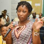 Resident of the area shares her concerns at the Lodge Town Hall Meeting