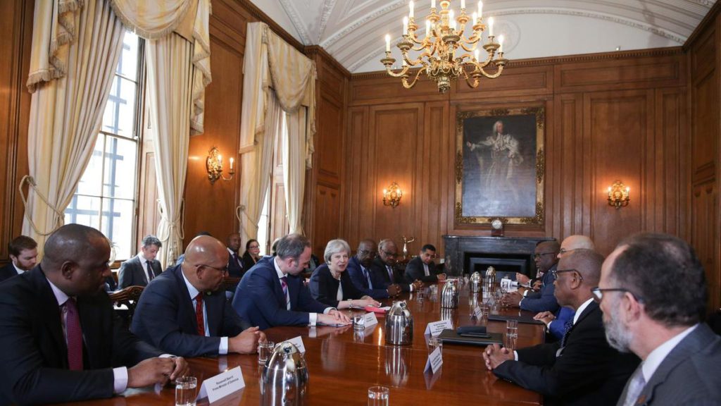 PM HARRIS SAYS APOLOGIES BY UK PM THERESA MAY AND HOME SECRETARY AMBER RUDD MARK THE START OF THE DIALOGUE ON THE WINDRUSH MATTER