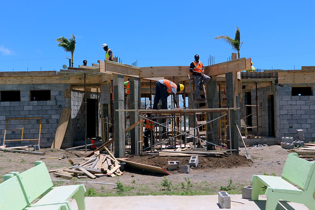WORK ON NATIONAL HEROES PARK PROGRESSING; WELCOME CENTRE SHAPING UP