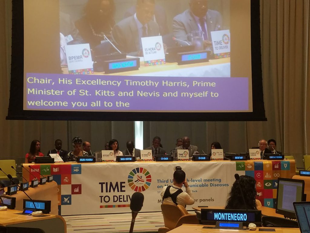 ST. KITTS AND NEVIS PRIME MINISTER CO-CHAIRS HIGH-LEVEL MEETING ON NON-COMMUNICABLE DISEASES ALONGSIDE ZAMBIA’S PRESIDENT