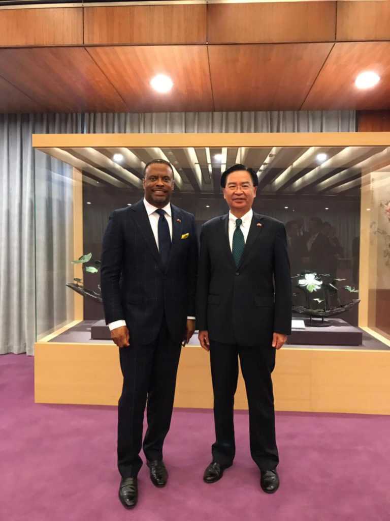 Foreign Minister Brantley meets with his Taiwanese Counterpart