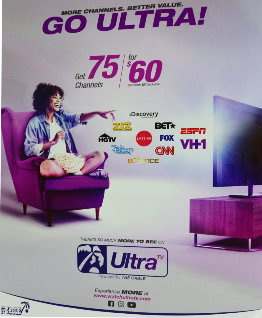 SUBSCRIBERS TO THE CABLE IN ST. KITTS WILL SHORTLY RECEIVE UPGRADED TV CONTENT WITH INTRODUCTION OF ULTRA TV