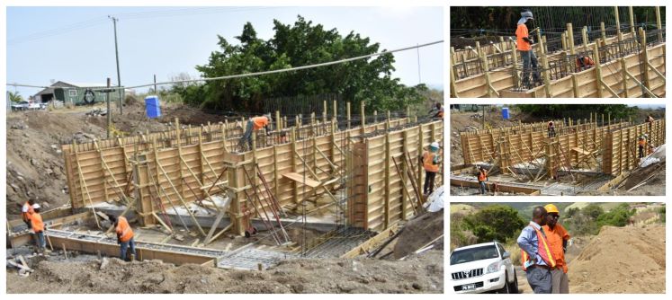 CULVERTS BEING BUILT IN WASH GHAUT AREA TO MITIGATE AGAINST FLOODING DURING HEAVY RAINFALL AND IMPROVE TRAFFIC FLOW