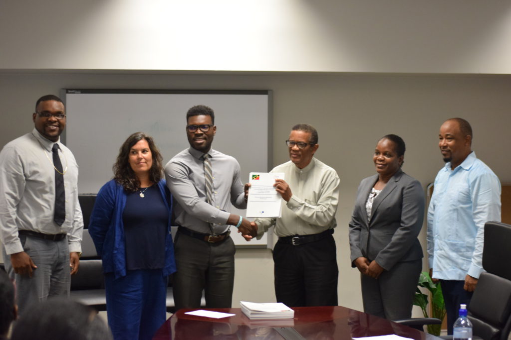 ST. KITTS AND NEVIS RECEIVES TECHNICAL ASSISTANCE PRODUCTS ON HUMAN TRAFFICKING
