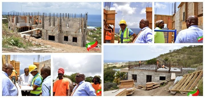 PRIME MINISTER HARRIS IMPRESSED WITH WORK TAKING PLACE AT HILLSBORO SUNSET SUITES DEVELOPMENT