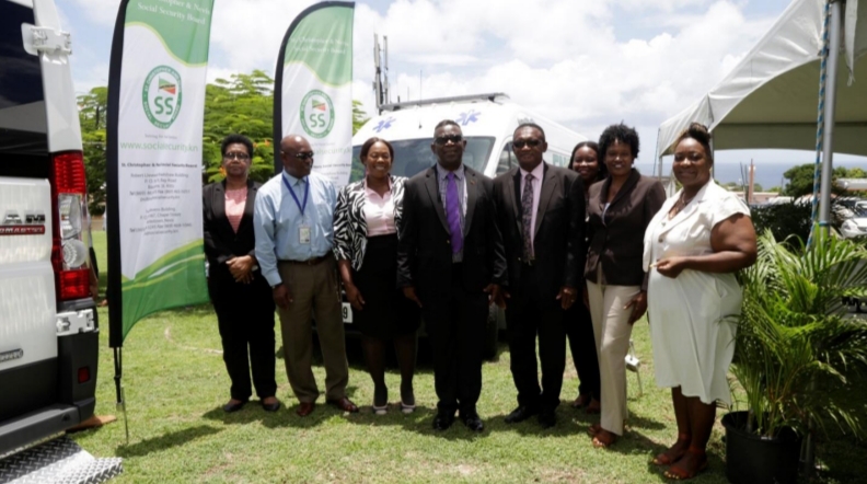 TWO AMBULANCES DONATED BY SOCIAL SECURITY