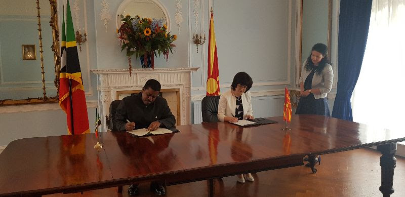 ST. KITTS AND NEVIS ESTABLISHES DIPLOMATIC RELATIONS WITH THE REPUBLIC OF NORTH MACEDONIA
