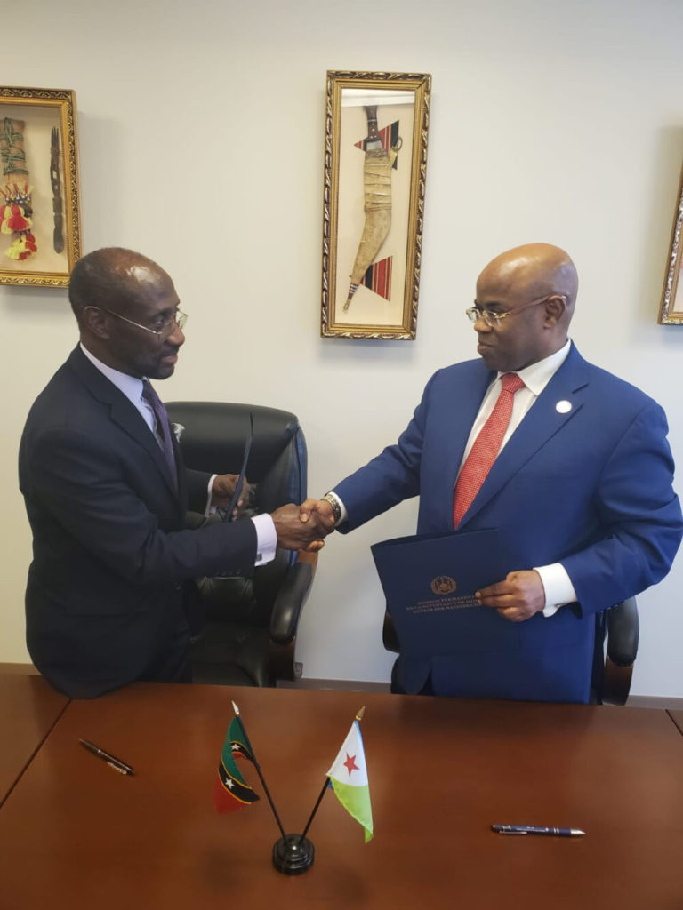 Saint Kitts and Nevis formalises relations with the Republic of Djibouti
