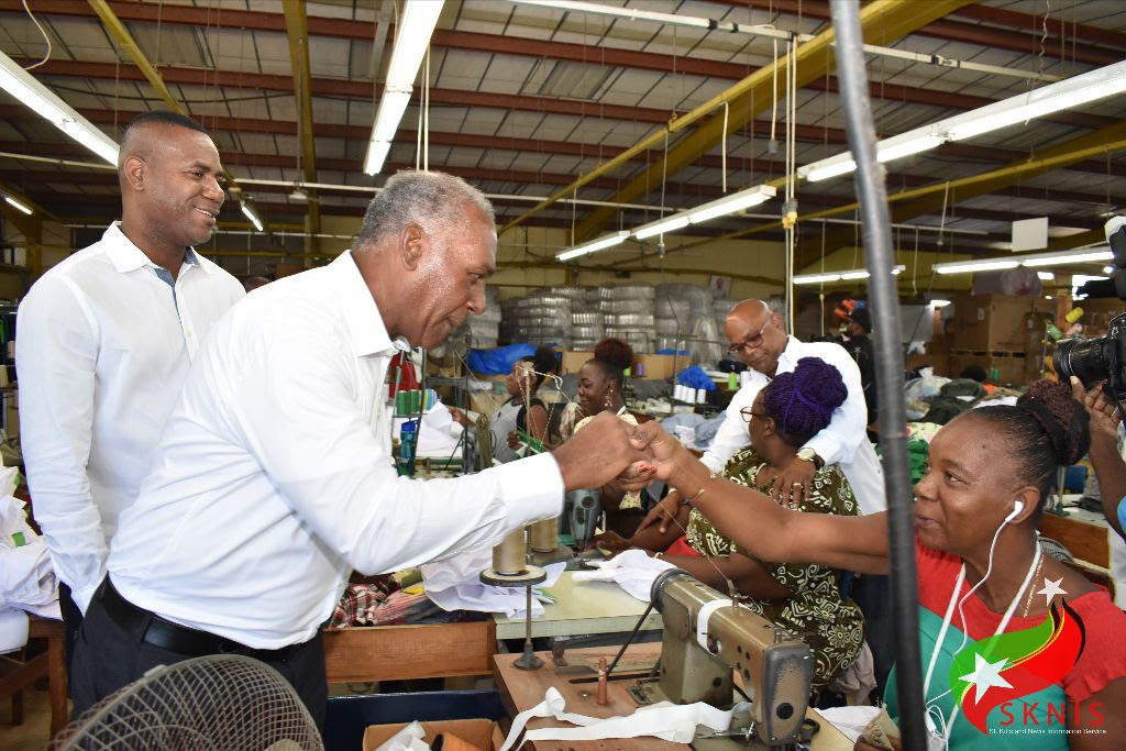 MINISTER OF LABOUR COMMENDS HARMONIOUS WORKING ENVIRONMENT AT SUN ISLAND CLOTHES LTD