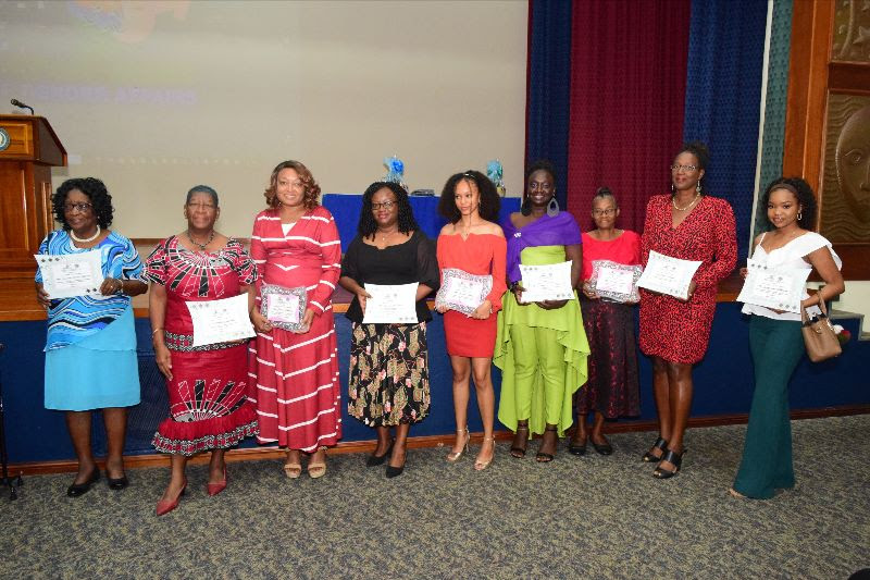 AWARD CEREMONY HELD TO RECOGNIZE TREMENDOUS CONTRIBUTION OF SEVERAL WOMEN IN VARIOUS FIELDS IN ST. KITTS