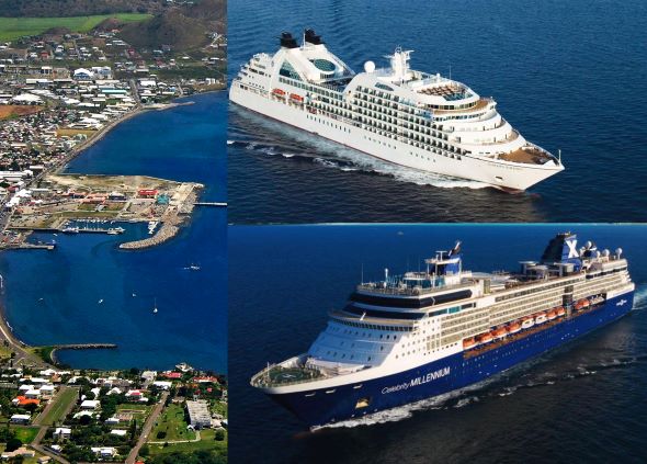 SEABOURN ODYSSEY AND CELEBRITY MILLENNIUM SCHEDULED TO DOCK AT PORT ZANTE IN JULY
